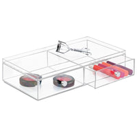 iDesign 2 drawer Clear Drawer 3 in. H X 7 in. W Stackable