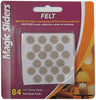 Magic Sliders Felt Self Adhesive Protective Pads Oatmeal Round 3/8 in. W X 3/8 in. L  (Pack of 6)