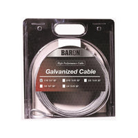 Baron 50066 50' 1/16 7x7 Galvanized Pre-Cut Cable