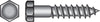 Hillman 1/2 in. X 7 in. L Hex Hot Dipped Galvanized Steel Lag Screw 25 pk