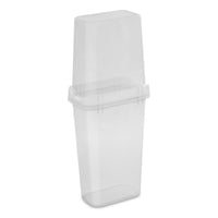 Sterilite 40 in. Clear Wrapping Paper Storage Container 41.38 in. H X 10.63 in. W X 17.13 in. D (Pack of 4)