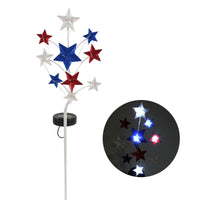 Alpine Multicolored Metal 24 in. H Star Solar Garden Stake (Pack of 6)