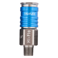 Tru-Flate HI FLO Aluminum Coupler 1/4 in. Male 1 pc