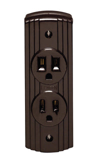 Leviton 15 amps 125 V Duplex Brown Outlet 5-15R 1 pk