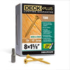 Deck Plus No. 8  x 1-5/8 in. L Star Flat Head Exterior Deck Screws 1 lb.