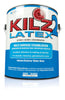 KILZ White Flat Water-Based Acrylic Stain Blocking Primer 1 gal (Pack of 4)