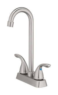 OakBrook Two Handle Brushed Nickel Bar Faucet