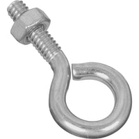 2160BC 1/4" X 2" Eye Bolt, W/Nut - Zinc