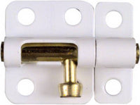 National Hardware Brass-Plated White Steel Window Bolt 2 in. L 1 pk