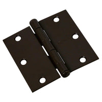 National Hardware 3 in. L Oil Rubbed Bronze Door Hinge 1 pk