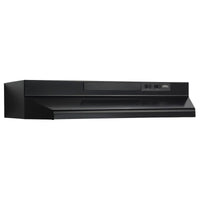 Broan 30 in. W Black Convertible Range Hood