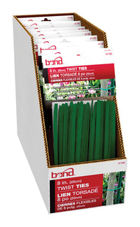 Bond Green Sturdy Plastic Coated Wire Ties 8 L in. for Tie Up Plants