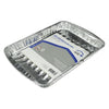 Home Plus Durable Foil 8-1/2 in. W x 11-3/4 in. L Broiler Pan Silver 2 pk (Pack of 12)