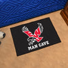 Eastern Washington University Black  Man Cave Rug - 19in. x 30in.