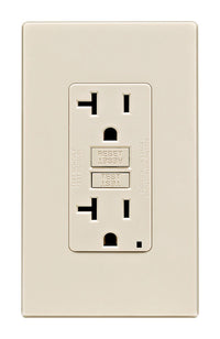 Leviton 20 amps 125 V Duplex Light Almond Outlet/Wallplate 5-20R 1 pk