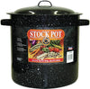 Granite Ware Porcelain Enamel Stockpot 15.5 qt Black