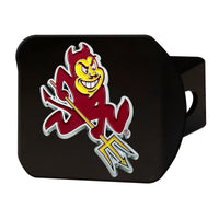 Arizona State University Black Metal Hitch Cover - 3D Color Emblem