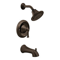 Oil rubbed bronze Posi-Temp(R) tub/shower