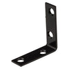 National Hardware 2 in. H X 0.625 in. W X 0.08 in. D Black Steel Inside Corner Brace