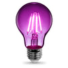 Feit A19 E26 (Medium) Filament LED Bulb Purple 30 Watt Equivalence 1 pk