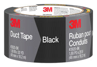 3M Scotch 1.88 in. W X 20 yd L Black Solid Duct Tape