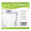 Taylor 400 lb Digital Bathroom Scale Clear (Pack of 2)