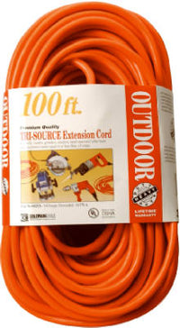 Southwire Outdoor 100 ft. L Red Extension Cord 14/3 SJTW