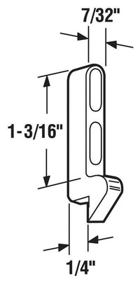 Prime-Line Zinc-Plated Cast Metal Latch Strike 1 pk