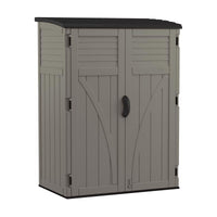 Suncast Gray Plastic Vertical Storage Shed 4 W x 3 D ft. with Floor Kit