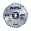 Irwin Marathon 8-1/4 in. D X 5/8 in. Carbide Miter and Table Saw Blade 40 teeth 1 pk