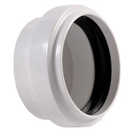 Plastic Trends Lead-Free PVC White Drain Cap 4 in. Gasket x 4 in. Hub Dia. for Sewer and Drain Pipe