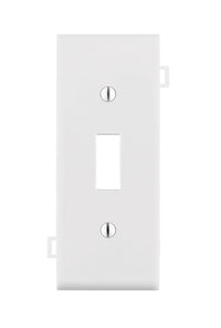 Leviton White 1 gang Thermoplastic Nylon Toggle Wall Plate 1 pk