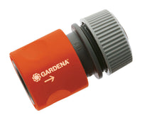 Gardena 5/8 in. Plastic Threaded Male Hose End Repair Connector with Water Stop - Deal of The Week