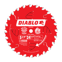 Diablo 5-3/8 in. D X 10 mm TiCo Hi-Density Carbide Trim Saw Blade 24 teeth 1 pk