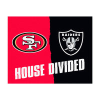 NFL House Divided - 49ers / Raiders House Divided Rug