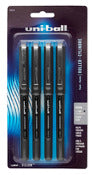 Uni Ball 60016pp 0.5mm Black Vision Roller Ball Pen (Pack of 6)