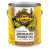 Cabot Transparent 19460 Jarrah Brown Oil-Based Natural Oil/Waterborne Hybrid Australian Timber Oil (Pack of 4)