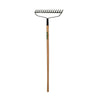 Seymour S300 DuraLite 60 in. 14 Tine Steel Bow Rake Wood Handle