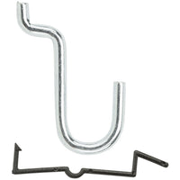 V2305 1/2â€ Locking Curved Hook 8/pk - Zinc Plated