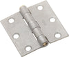 National Hardware 2-1/2 in. W X 2-1/2 in. L Galvanized Silver Steel Broad Hinge 2 pk