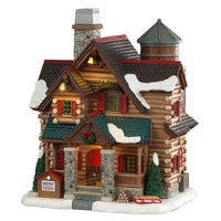 Lemax Multicolored Polyresin Chestnut Cabin Christmas Village 9.25 W x 7.87 L x 9.53 H in.