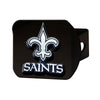 NFL - New Orleans Saints  Black Metal Hitch Cover