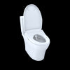 TOTO WASHLET+®  Aquia IV Two-Piece Elongated Dual Flush 1.28 and 0.8 GPF Toilet and Contemporary WASHLET S550e Bidet Seat, Cotton White - MW4463056CEMG#01