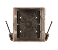 Allied Moulded 32-1/2 cu in Square Fiberglass 2 gang Switch Box Beige