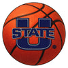 Utah State University Basketball Rug - 27in. Diameter