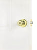 Kwikset  Tylo  Polished Brass  Entry Knobs  ANSI/BHMA Grade 3  1-3/4 in.