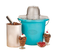 Nostalgia Blue 4 qt Ice Cream Maker 16.25 in. H X 13 in. W X 12.25 in. L