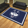 University of Connecticut 8ft. x 10 ft. Plush Area Rug