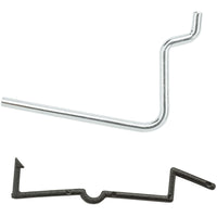 V2301 2-1/2â€ Locking Straight Hook 6/pk - Zinc Plated