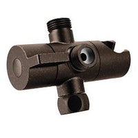 Oil rubbed bronze shower arm diverter